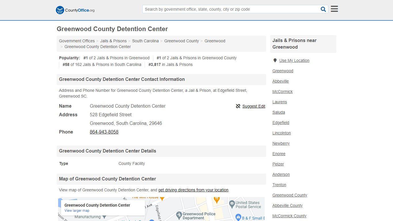 Greenwood County Detention Center