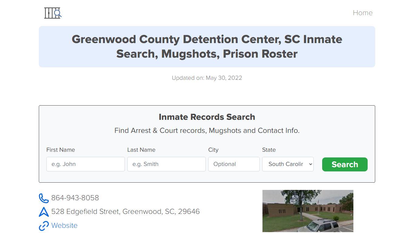 Greenwood County Detention Center, SC Inmate Search, Mugshots, Prison ...